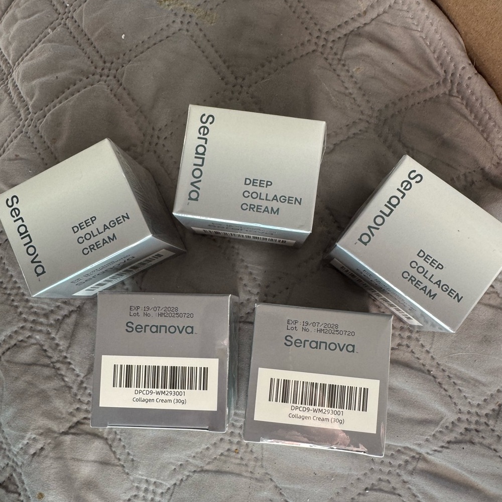 NEW Seranova Deep Collagen Cream. Unopened & sealed.  5-pack bundle.